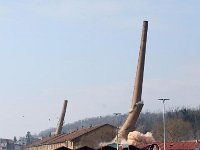 Ciglana Črnomerec, rušenje dimnjaka B